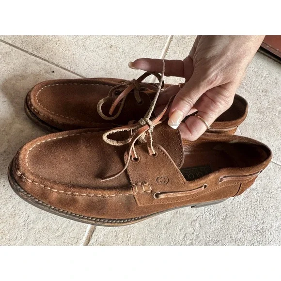 Gucci | Shoes | Mens Gucci Brown Leather Suede Loafers Size  display picture 1